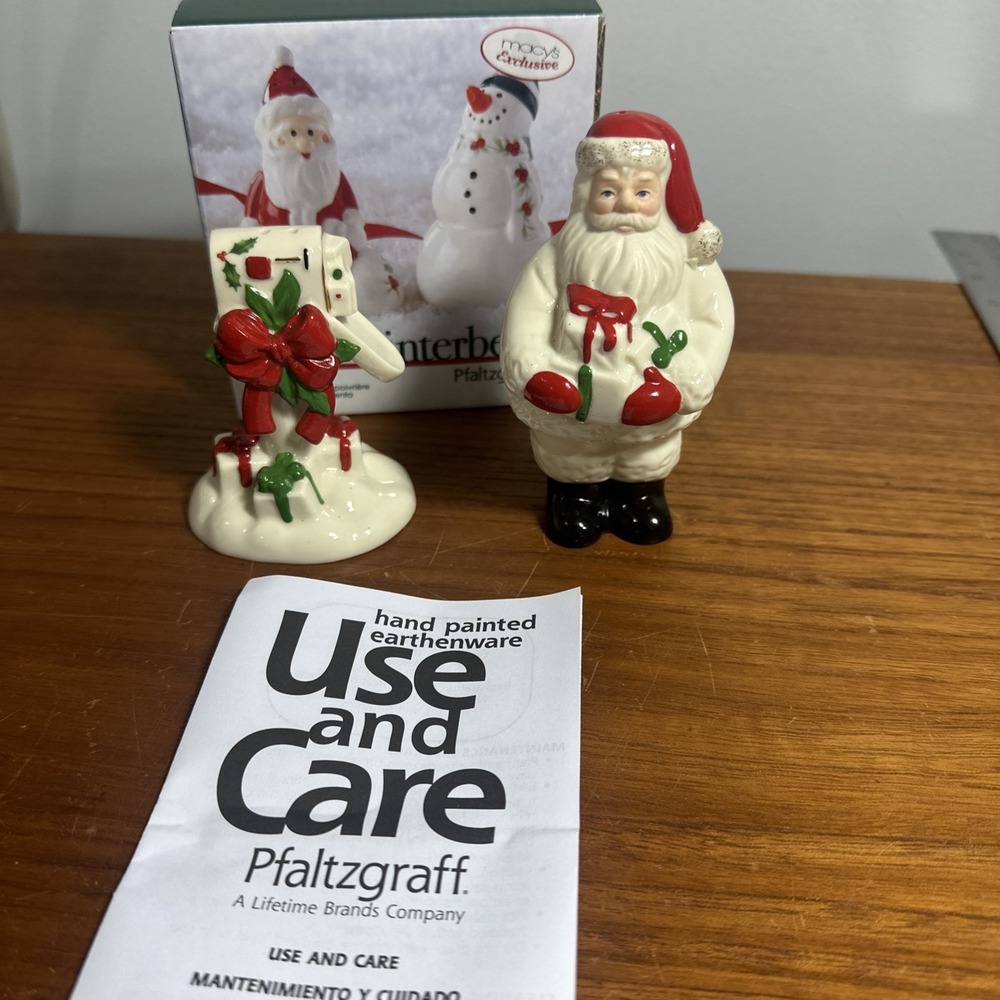 LENOX "Countdown Till Christmas" SALT & PEPPER SET NIB
